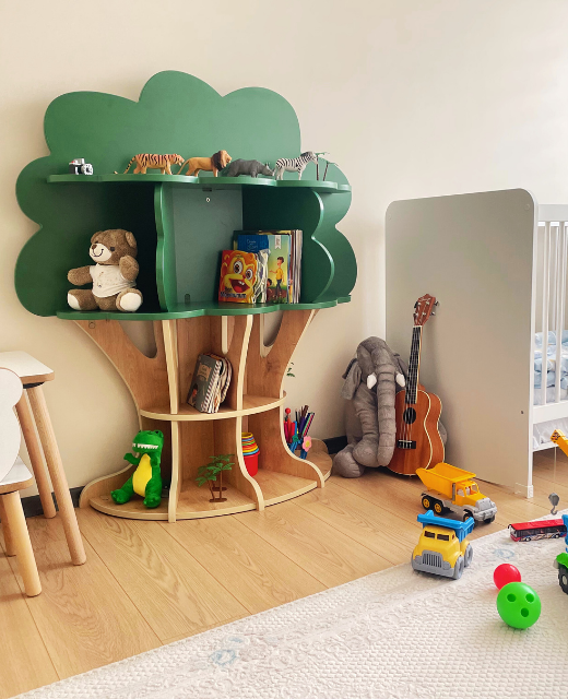 Palvem Ağaç Tasarımlı Çocuk Kitaplığı